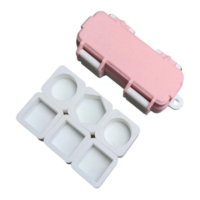 Siruishop Porte-craie de Piscine Multifonction Portable Compact Porte-Craie pour Queue de Billard Rose
