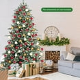 thumbnail image 3 of Costway 8ft Hinged Artificial Christmas Spruce Tree w/ 1658 Mixed PE & PVC Tips, 3 of 9