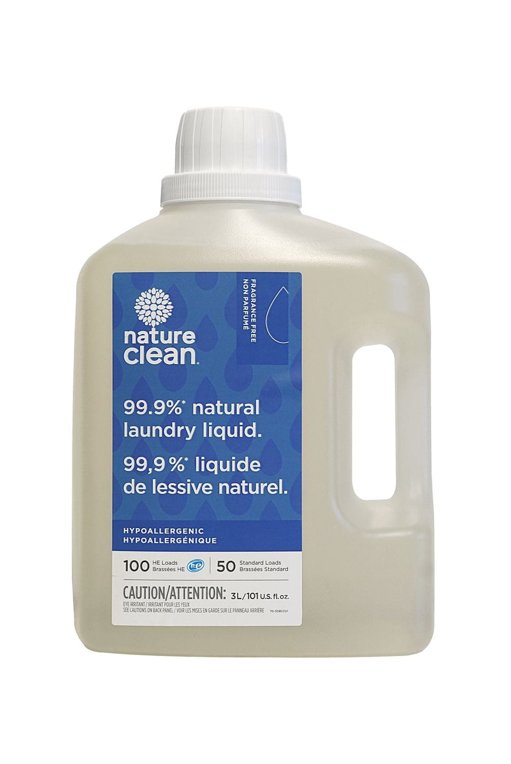 Nature Clean Laundry Liquid Unscented 3L