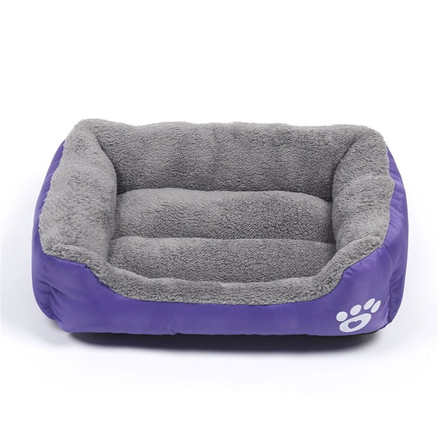 Lit pour Chien pour Grands Moyens Petits Chiens, Rectangulaire Lavable pour Dormir