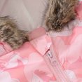 thumbnail image 4 of IROINID Liquidation Cache-Couche pour Bébé à Manches Longues Hiver Nourrisson Bébé Imprimé Peluche à Capuche Grenouillère Combinaison, Pink, 4 of 8