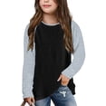 thumbnail image 2 of Toddler Boys T-Shirts Summer Casual Raglan Long Sleeve Color Block Patchwork Stylish Tee Blouse Daily Spring Shirts For Kid 4-5T, 2 of 7