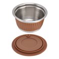 thumbnail image 3 of Filtre à Café Réutilisable, Ensemble de Café Rechargeable Robuste Exquis 7 Pcs/ensemble Durable Qualité Alimentaire Saine pour Maison Bleu, Orange, Couleur Café, 3 of 8