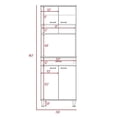 thumbnail image 4 of TUHOME Della 60 Kitchen Pantry Engineered Wood Pantries in  Black, 4 of 13