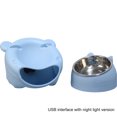 thumbnail image 1 of Automatic Cat Fountain LED Filtering Silent Pet Drinking Dispenser Cat Food Bowl, 1 of 10