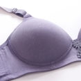 thumbnail image 4 of IROINID Reduced Push Up Bra for Women Solid Color Comfortable Hollow Out Push Up Bra Underwear No Rims,Purple, 4 of 9