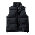 thumbnail image 1 of Cameland Veste Décontractée Sans Manches Chaude pour Homme à Col Montant Double Face de Couleur Unie, 1 of 3