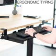 thumbnail image 4 of VIVO Large Keyboard Tray Under Desk Pull Out with Extra Sturdy C Clamp Mount System, 27 (33 Including Clamps) x 11 Inch Slide-Out Platform, 4 of 9