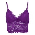 thumbnail image 3 of Womens‘ Deep V Neck Full Coverage Bra Longline Wirefree Lace Bra Blue, 3 of 7