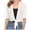 White, variant on Ketyyh-chn99 Womens Cardigan Sweaters Fall Coat Women Tie Front Chiffon Short Sleeve Cropped Sheer Bolero Cardigan Blue,M