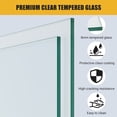 thumbnail image 2 of Garvee 56-60 Inch x 75 Inch Semi-Frameless Sliding Shower Door, 8mm SGCC Tempered Glass with Stainless Steel Handle for Walk-In Showers, Silver Color, 2 of 7