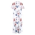 thumbnail image 4 of Ovzne Robes pour Femmes Robe Femme Robe Unie Ample Décontractée Mode Robe à Manches Longues Robe à Col à Manches Longues pour Femmes Grande Taille Robe Maxi à Manches Longues Imprimée Liquidation, 4 of 6