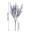 thumbnail image 2 of LSLJS Artificial Flowers for Outdoor, Plastic Flowers Decoration, Home Decoration European Style Lavender Artificial Flower Wedding Fake Flower, 2 of 2