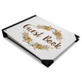thumbnail image 2 of Darling Souvenir White Floral Wreath Printed Wedding Guest Book Hardbound Cover Sign In Book Registry Scrapbook-9 x 12 Inches, 2 of 5