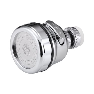 Amdohai Tête de Robinet Rotative à 360° Rallonge de Robinet 3 Modes d'Eau Vaporisateur de Robinet de Cuisine Anti-Éclaboussures avec Joint Étanche Tête de Robinet Économique en Eau