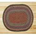 thumbnail image 2 of Capitol Earth Rugs 03-043 Burgundy-Blue-Gray Jute Braided Rug, 2 of 3