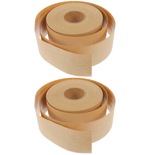 Shisuyan 2 Rolls Packaging Tape Light Brown Tamper Proof Packaging for Binding