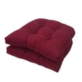 thumbnail image 2 of Fridja 2 Pcs High Back Chair Cushions for Outdoor Indoor, Soft Lightweight Comfortable Patio Furniture Tufted Pillow All Weather Replacement Outdoor Rocking Chair Cushions, 19 x 19 Inches, 2 of 5