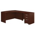 thumbnail image 1 of Series C RH L Shaped Desk with Drawers in Mahogany - Engineered Wood, 1 of 7