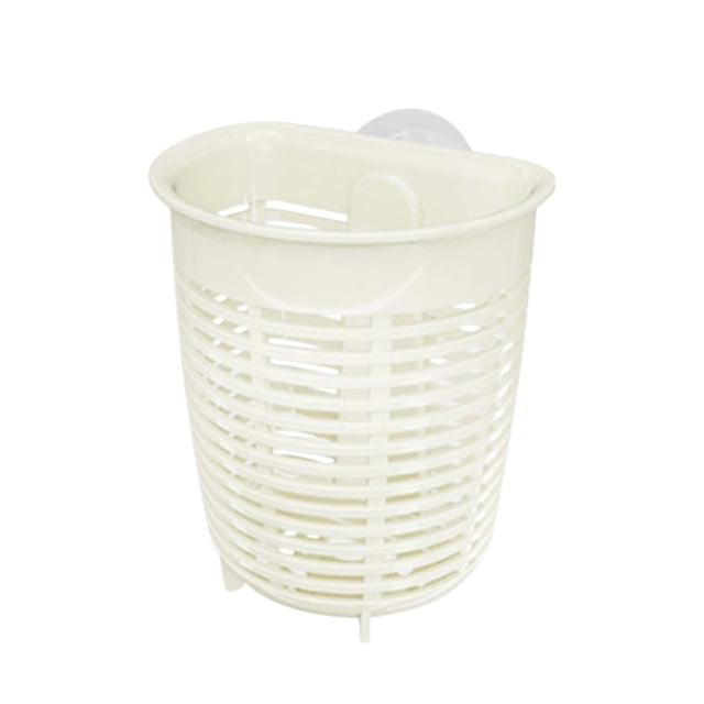 Fesfesfes Panier Perforé pour Éponge à Aspiration sous Vide pour Gingembre, Ail et Éponges à Récurer, Conception Antirouille pour l'Organisation Humide/sèche, Panier de Rangement pour Éponge d'Évier Sans Perçage