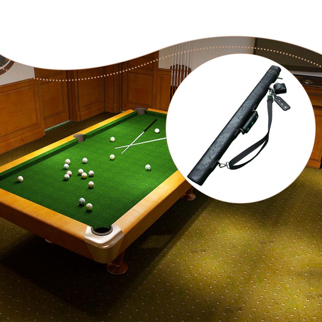 DYNWAVECA Billiards Pool Cue Case Carry Bag Scratch Resistant Portable Organizer Lightweight Carrier Pool Cues Protector Storage Pouch Black