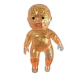 thumbnail image 2 of Squishy Figure Ball, Glitter Filled Fidget Ball, Glitter Filled Squishy Do-Ll Stress Relief Toy, Slow Rising Stretchy Squeeze Fidget Toy for Anxiety Relief, Golden-Open-Eye Style, 2 of 9