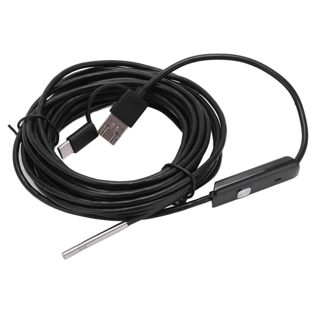 Caméra d'Inspection Numérique pour Endoscope HD avec Objectif 3,9 mm, Étanche IP67, Endoscope Industriel pour PC Ordinateur, 6 Lumières LED, Résolution 1280 X 720, Caméra d'Endoscope USB