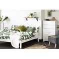 thumbnail image 3 of South Shore Vito King Solid Wood Platform Bed, in White, 3 of 9