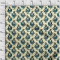 thumbnail image 2 of oneOone Cotton Poplin Light Yellow Fabric Bird Block Craft Projects Decor Fabric Printed By The Yard 42 Inch Wide, 2 of 4