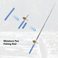 thumbnail image 3 of Canne à Pêche Miniature Stylo Canne à Pêche Compacte de Poche Canne à Pêche Portable avec Moulinet Roue Hameçons Ligne pour Amateurs de Pêche en Plein Air, 3 of 7