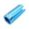 thumbnail image 3 of jinwen Fishing Rod Gimbal Metal Pole Cap for Rod Holder DIY Rod Building Rod Repair Blue, 3 of 9