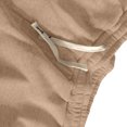 thumbnail image 2 of Ceisia Men Solid Color Loose Casual Pants Elastic Waist Drawstring Sports Gift Work Trousers, 2 of 8