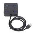 thumbnail image 1 of Noref Accessoire Ordinateur Portable Hub 4 Ports USB 2.0 480Mbps Haute Vitesse Transmission Multifonctions Fonction Accessoire Ordinateur Portable, Hub USB 2.0, 1 of 8