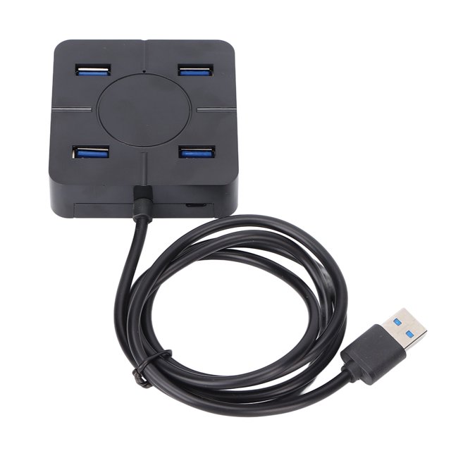 Noref Accessoire Ordinateur Portable Hub 4 Ports USB 2.0 480Mbps Haute Vitesse Transmission Multifonctions Fonction Accessoire Ordinateur Portable, Hub USB 2.0