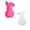 C, variante sur Moule en Silicone pour Bougie Parfumée en Forme de Lapin Mignon pour Bricolage en Plâtre Ornement Animal Kit d'Artisanat de la Saint-Valentin Déco Maison Idée Cadeau Romantique pour Couples Amis Famille Salle de Bain Chambre Centre de Table