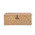 thumbnail image 2 of Seagrass Storage Basket Rectangular Seagrass Basket Natural Seagrass Storage Basket Woven Storage Box Natural Seagrass Storage Basket Woven Rectangular Shelf Basket Bins With Lids, 2 of 8