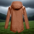 thumbnail image 4 of WRKEKC Manteau Coupe-Vent Imperméable à Capuche pour Femme, Imperméable de Randonnée Léger à Fermeture Éclair Intégrale avec Poches, 4 of 6