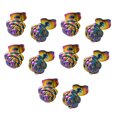 thumbnail image 1 of facefd 5 Pcs Boucles d'Oreilles Écouteurs Ronds Clous Rose Fleur Accessoires de Bijoux Décorations Mode Mariage Charme Cadeaux de Fête Punk Boule Colorée Épingle Colorée, 1 of 6