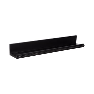 Étagère murale flottante noire à rebord en MDF Wakiva de 58,4cm de Hometrends