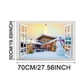 thumbnail image 1 of JJKBVCLO 3D Christmas Wall Sticker Snowman Wall Sticker Removable Mural Decals Vinyl Art Living Room, 1 of 5