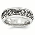 thumbnail image 1 of Edward Mirell Titane & Acier Inoxydable Moulé 9mm Taille de Bande 13, 1 of 4