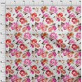 thumbnail image 4 of oneOone Cotton Flex Pink Fabric Floral Craft Projects Decor Fabric Printed By The Yard 40 Inch Wide-R0, 4 of 4