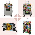 thumbnail image 5 of Travel Luggage Cover Suitcase Protector Fits 18-32 Inch Luggage Wheel Covers Patterned Travel Related Items Flower Luggage Protector Elastic Luggage Anti-scratch Suitcase Cover M, 5 of 5