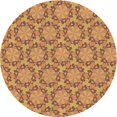 thumbnail image 1 of Ahgly Company Tapis d'Intérieur Ronds Transitionnels Rouges Lavables à la Machine, 3 Pieds Rond, 1 of 7