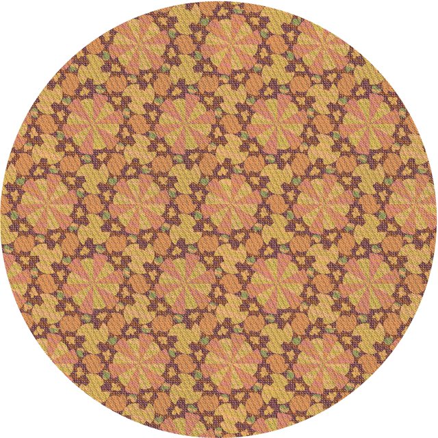 Ahgly Company Tapis d'Intérieur Ronds Transitionnels Rouges Lavables à la Machine, 3 Pieds Rond