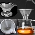 thumbnail image 4 of Outil de Brassage de Café 1 Ensemble Entonnoir Filtre à Café Goutteur en Acier Inoxydable Résistant à la Chaleur Filtre Conique Réutilisable pour Cuisine Maison, 4 of 8