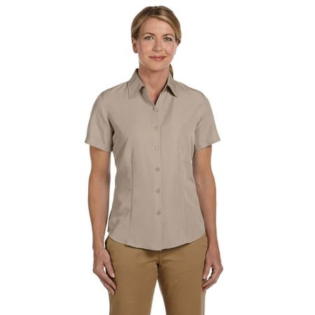 Harriton Ladies' Barbados Textured Camp Shirt