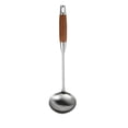 thumbnail image 2 of Yhmxh Kitchen Gadgets Kitchen Essentials Large Spatula Slotted Turner Soup Ladle 304 Stainless Steel Wok Spatula Set Slotted Spoon For Cooking Utensils Set Long Wooden Handle Ladles Kitchen, 2 of 4