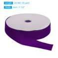 thumbnail image 2 of Unique Bargains Velvet Ribbon 1 1/2 Inch x 25 Yard Single Face Spool Silky DIY Crafts Gift Wrapping Bow Decoration Dark Purple, 2 of 5