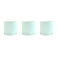 thumbnail image 3 of Wweixi Indoor Flower Pots - Elegant And Practical Available In Multiple Colors And Can Be Selected DS light green M 3Set, 3 of 6